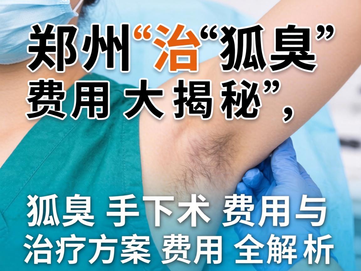 郑州治狐臭费用大揭秘，狐臭手术费用与治疗方案费用全解析
