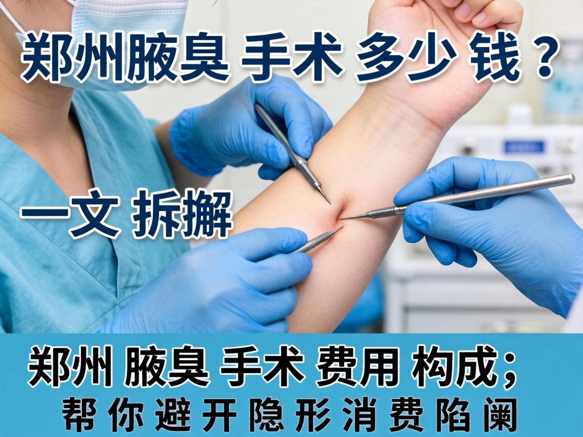 郑州腋臭手术多少钱？一文拆解郑州腋臭手术费用构成，帮你避开隐形消费陷阱