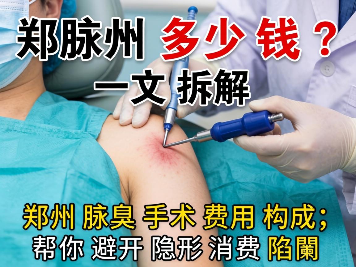 郑州腋臭手术多少钱？一文拆解郑州腋臭手术费用构成，帮你避开隐形消费陷阱