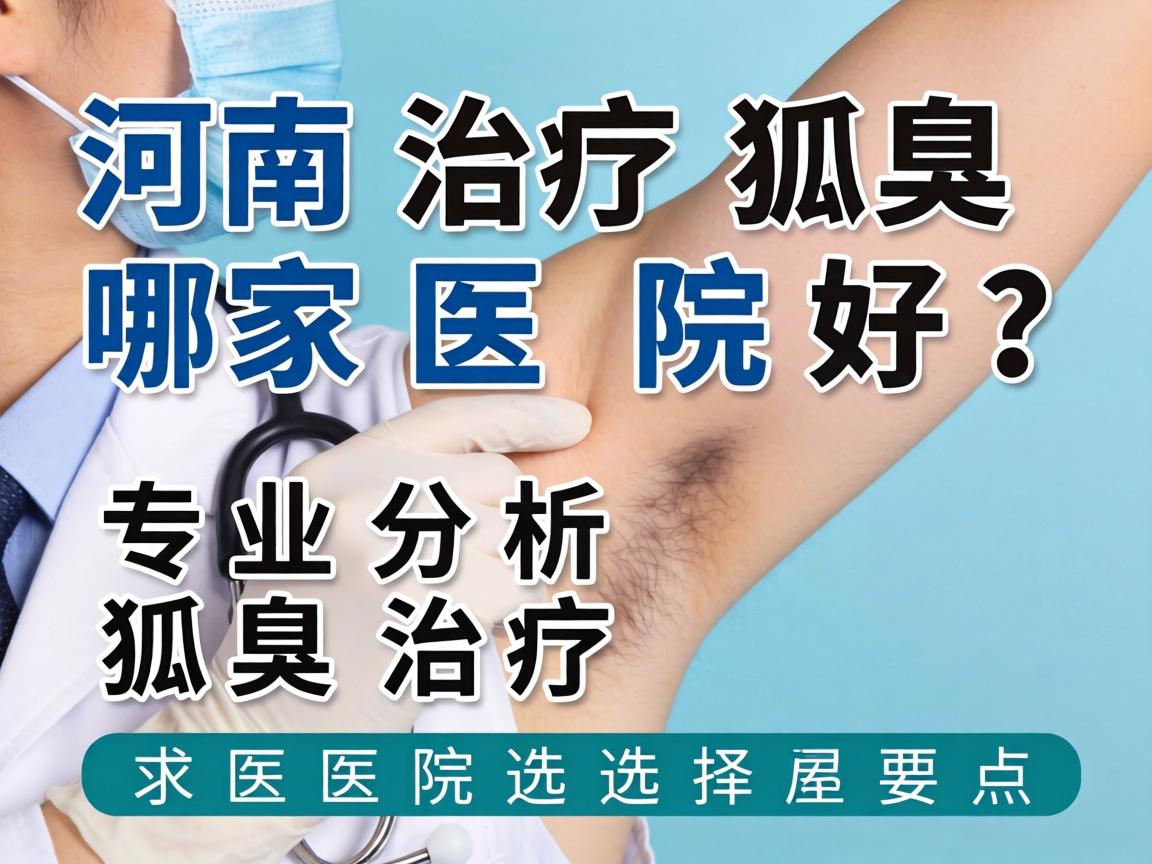 河南治疗狐臭哪家医院好？专业分析狐臭治疗医院选择要点