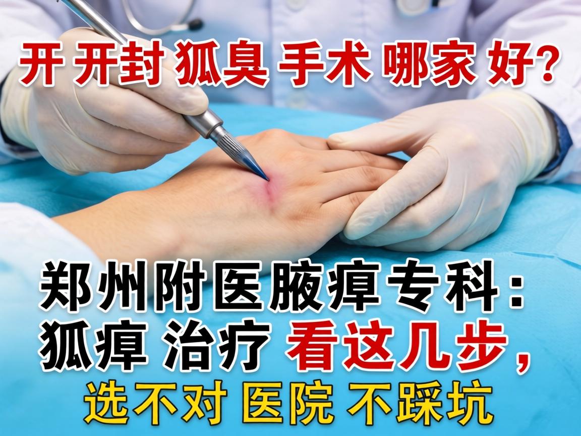 开封狐臭手术哪家好？郑州附医腋臭专科，狐臭治疗看这几步，选对医院不踩坑