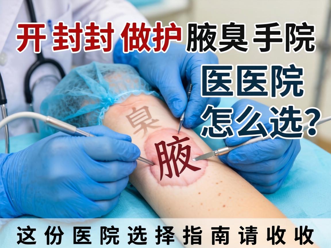 开封做腋臭手术医院怎么选？这份医院选择指南请收好