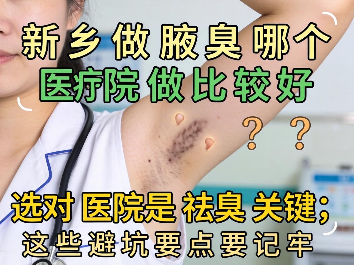 新乡做腋臭哪个医院做比较好？选对医院是祛臭关键，这些避坑要点要记牢