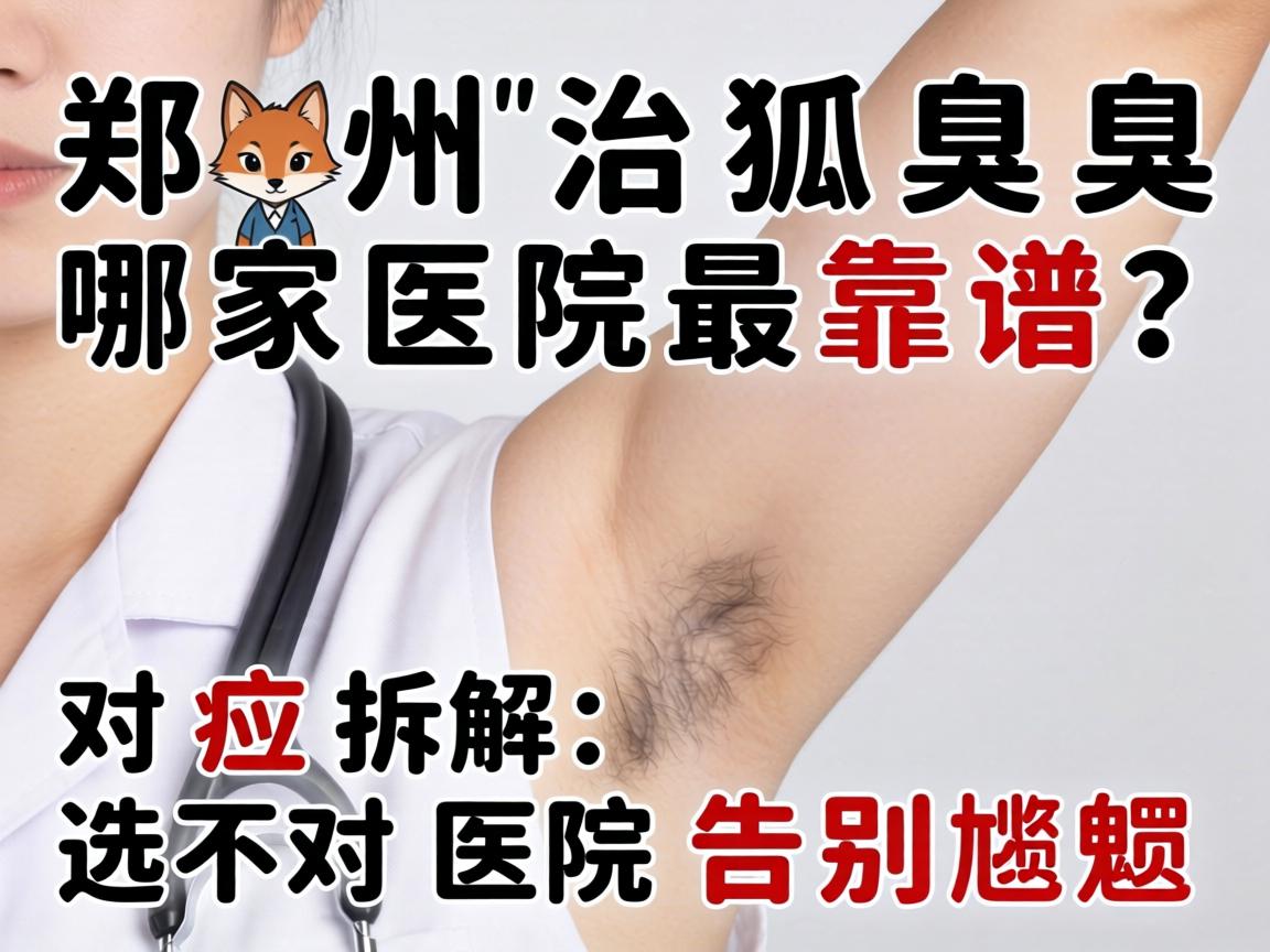 郑州治狐臭哪家医院最靠谱？对症拆解，选对医院告别尴尬