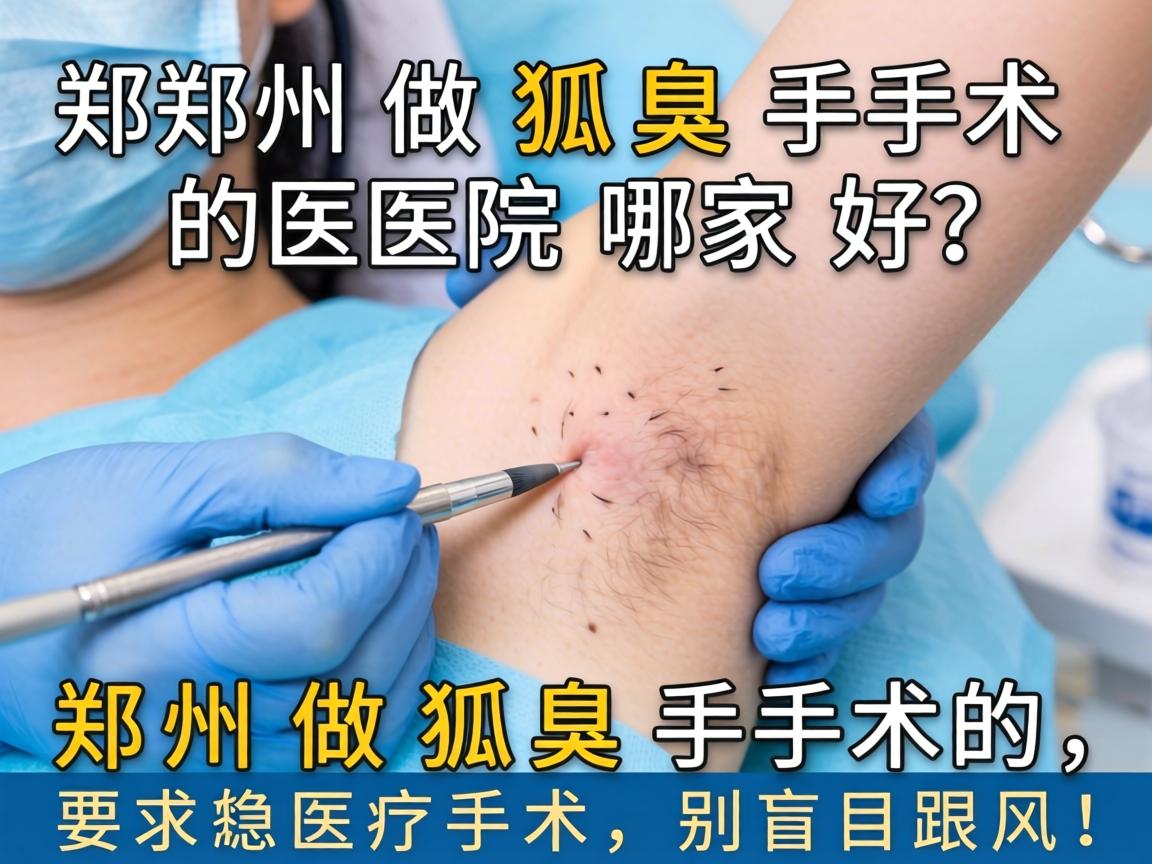郑州做狐臭手术的医院哪家好？郑州做狐臭手术，别盲目跟风！