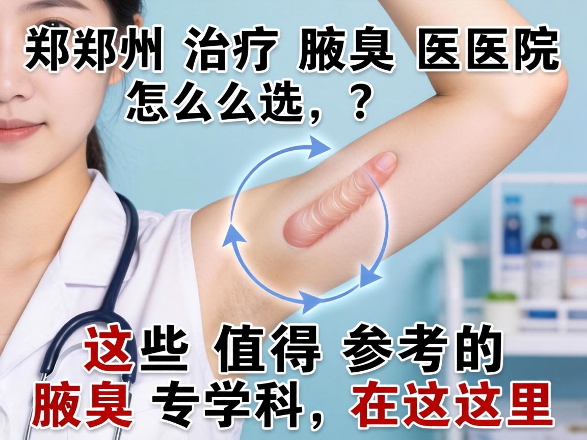郑州治疗腋臭医院怎么选？这些值得参考的腋臭专科在这里
