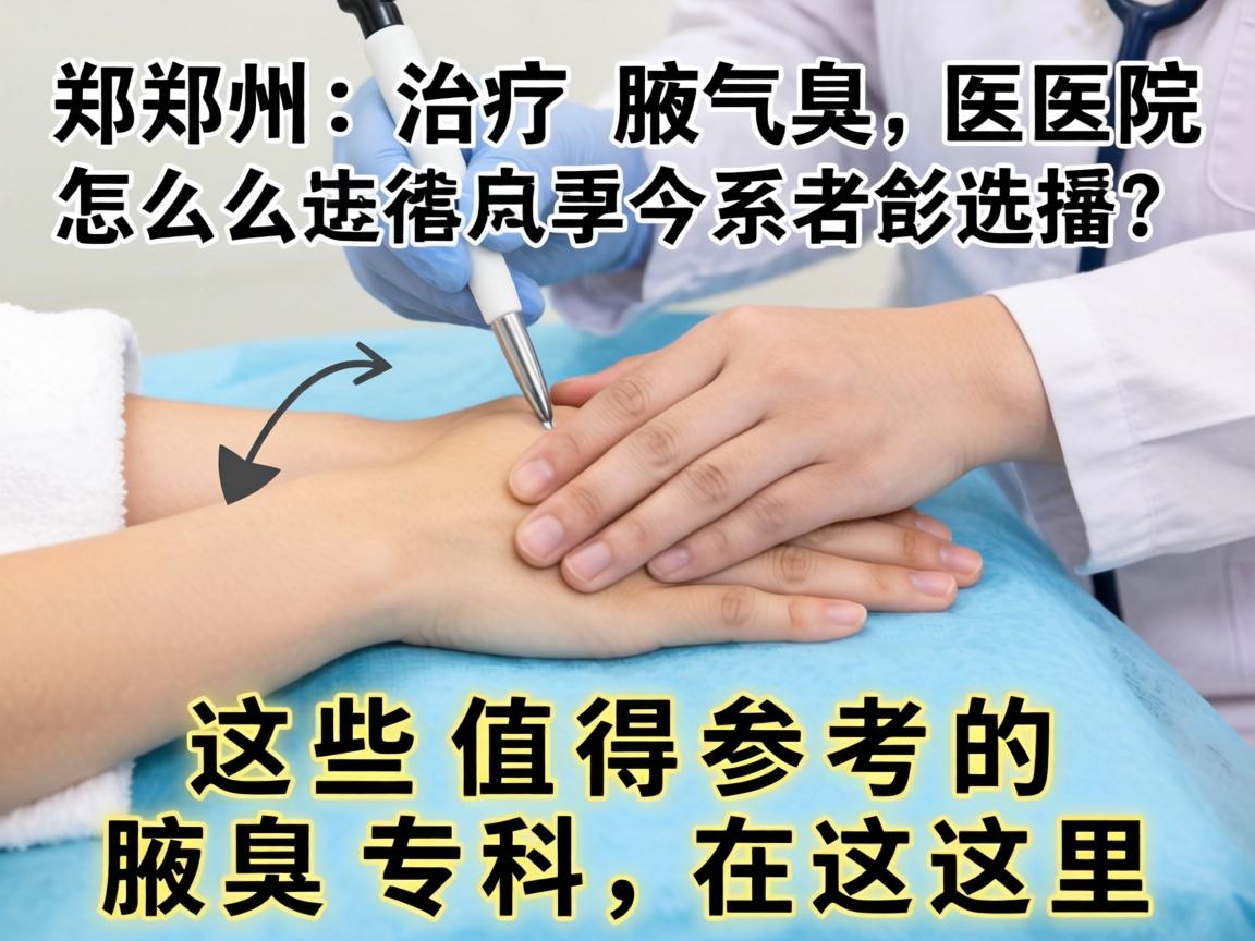 郑州治疗腋臭医院怎么选？这些值得参考的腋臭专科在这里