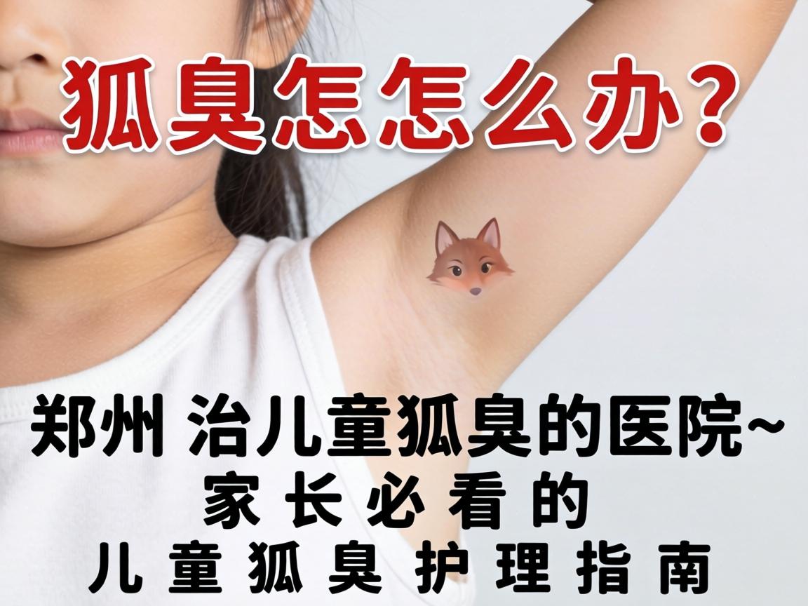 儿童狐臭怎么办？郑州治儿童狐臭的医院，家长必看的儿童狐臭护理指南