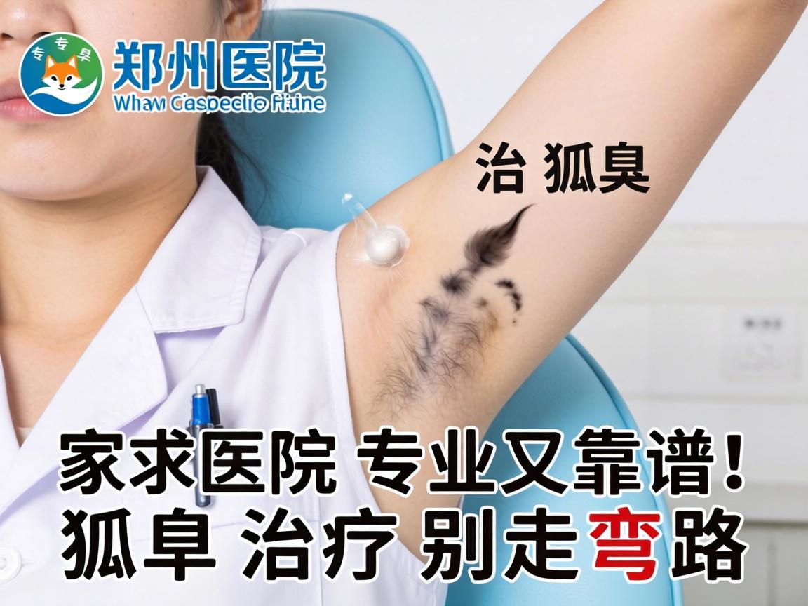 郑州治狐臭，这家医院专业又靠谱！狐臭治疗别走弯路