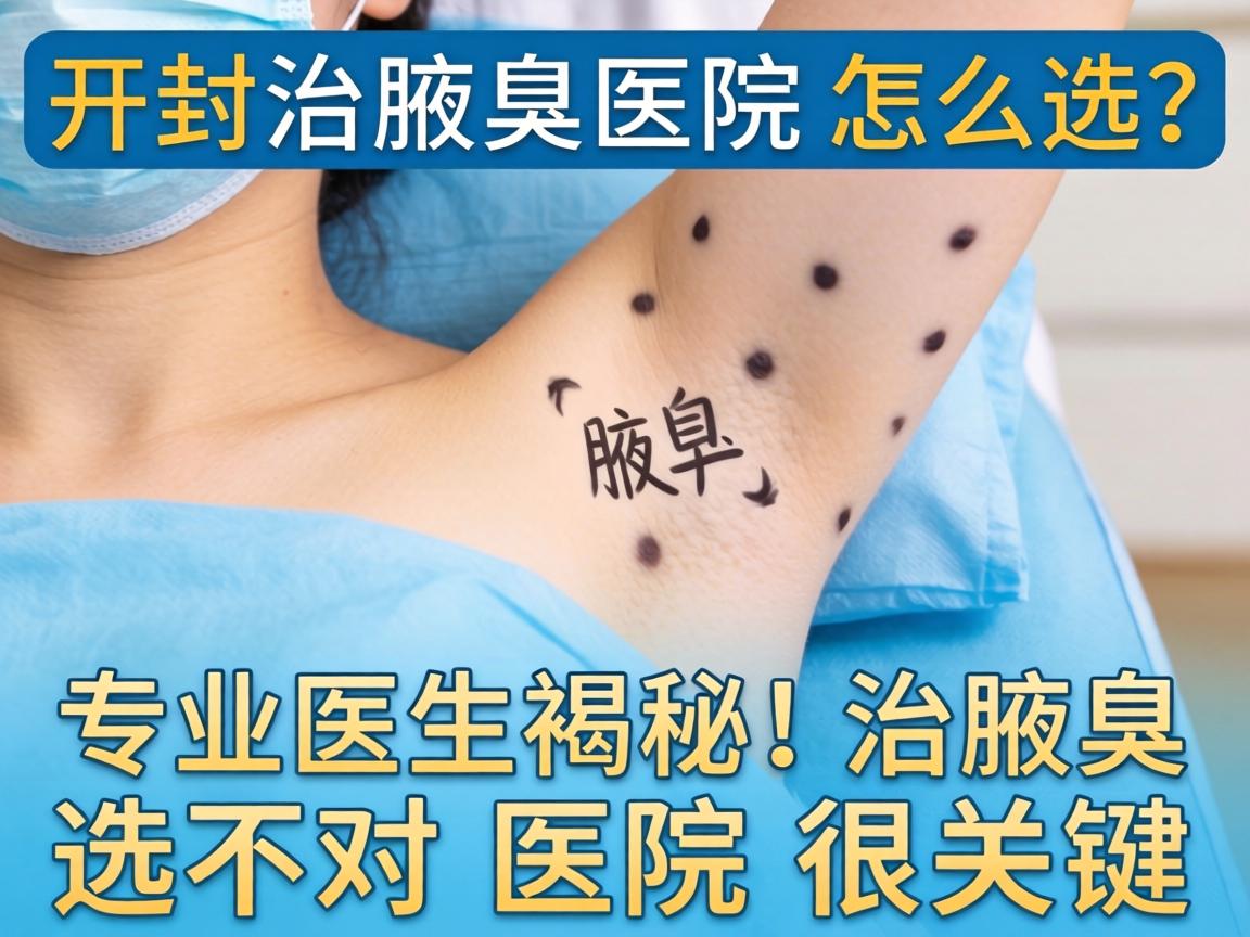 开封治腋臭医院怎么选？专业医生揭秘，治腋臭选对医院很关键