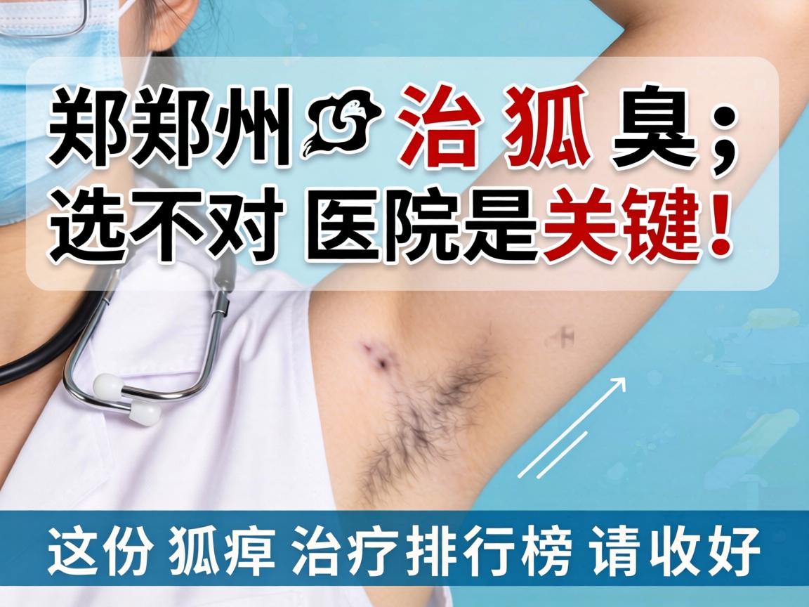 郑州治狐臭，选对医院是关键！这份狐臭治疗排行榜请收好