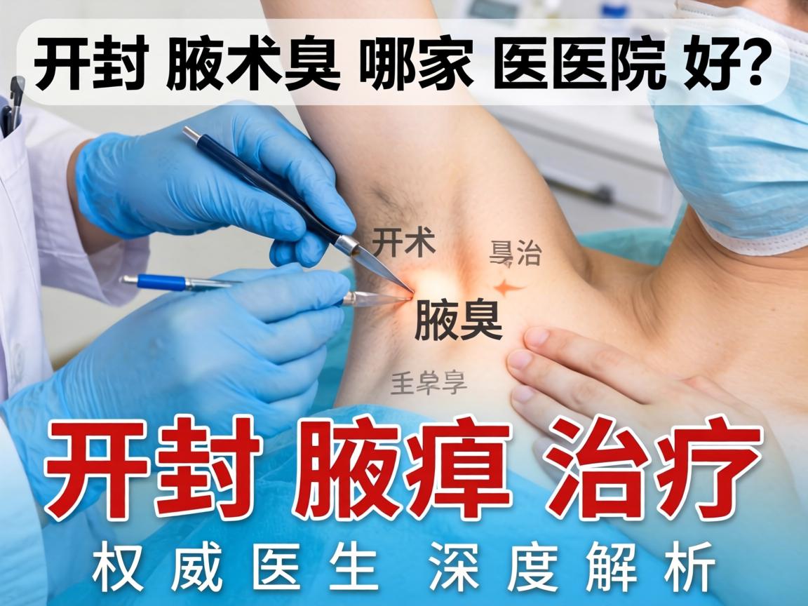 开封做腋臭手术哪家医院好？开封腋臭治疗权威医生深度解析