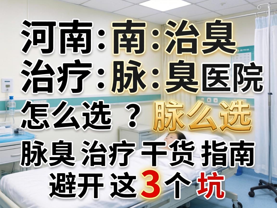 河南治疗腋臭医院怎么选？腋臭治疗干货指南，避开这3个坑