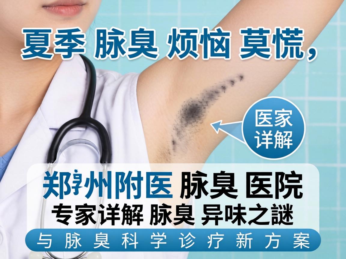 夏季腋臭烦恼莫慌，郑州附医腋臭医院专家详解腋臭异味之谜与腋臭科学诊疗新方案