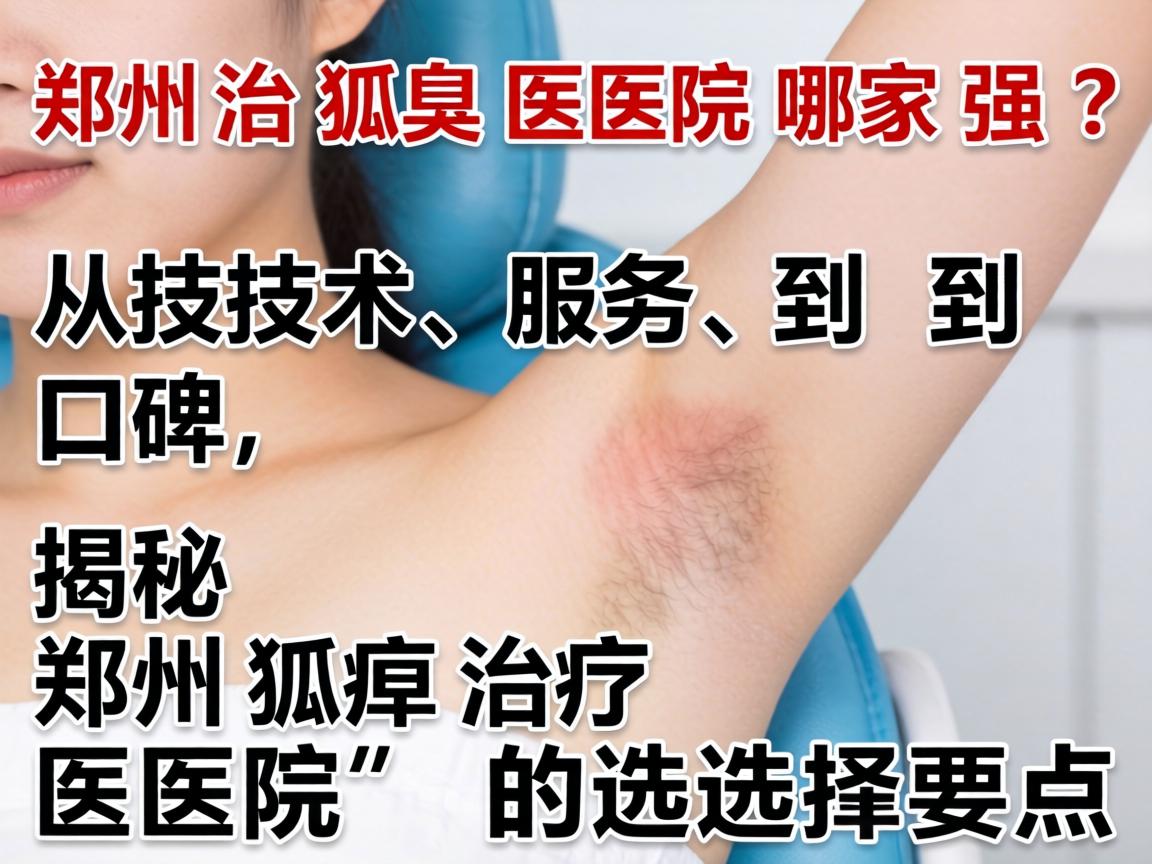 郑州治狐臭医院哪家强？从技术、服务到口碑，揭秘郑州狐臭治疗医院的选择要点