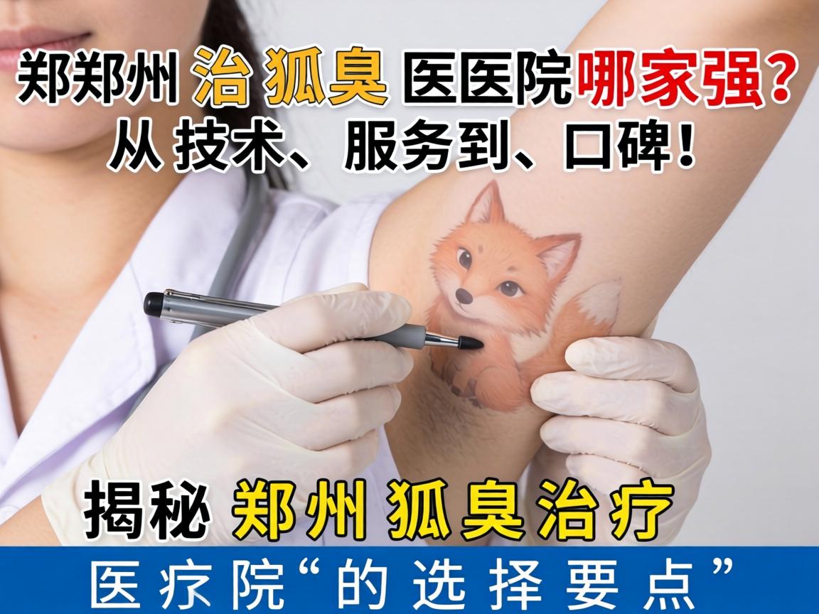 郑州治狐臭医院哪家强？从技术、服务到口碑，揭秘郑州狐臭治疗医院的选择要点