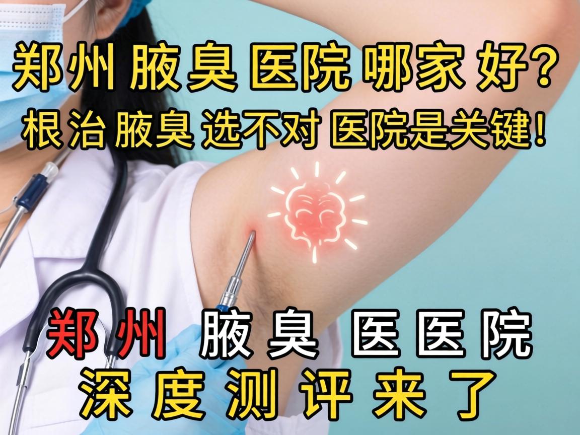郑州腋臭医院哪家好？根治腋臭选对医院是关键！郑州腋臭医院深度测评来了