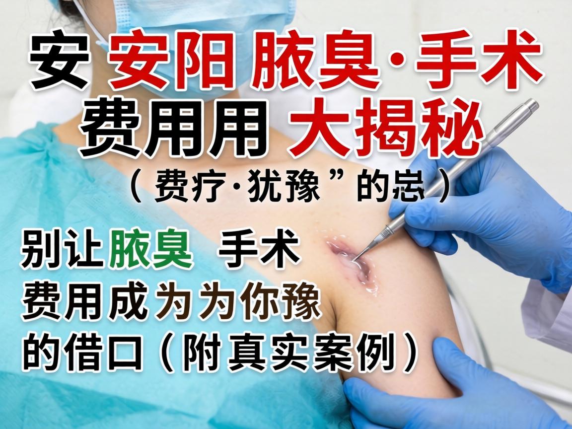 安阳腋臭手术费用大揭秘，别让腋臭手术费用成为你犹豫的借口（附真实案例）