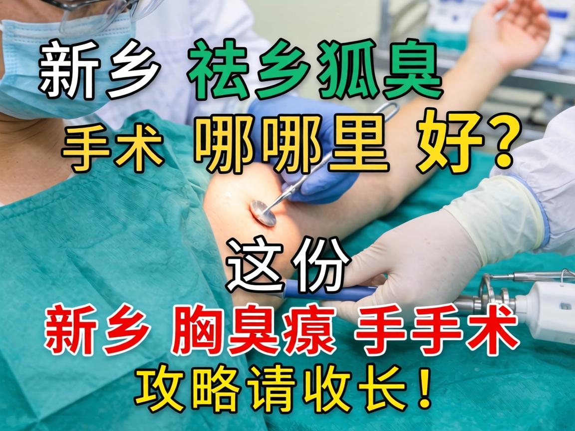 新乡祛狐臭手术哪里好?这份新乡腋臭手术攻略请收好! 新乡祛狐臭手术哪里好?这份新乡腋臭手术攻略请收好!