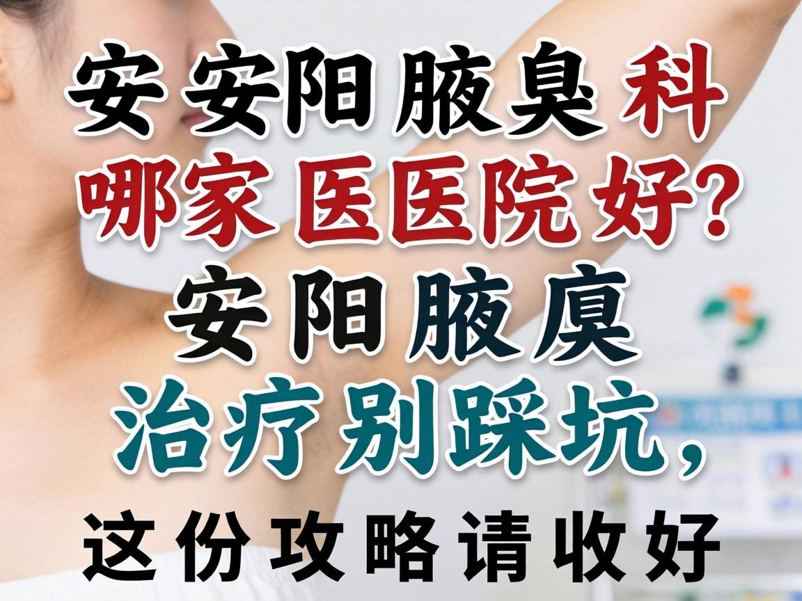 安阳腋臭科哪家医院好？安阳腋臭治疗别踩坑，这份攻略请收好