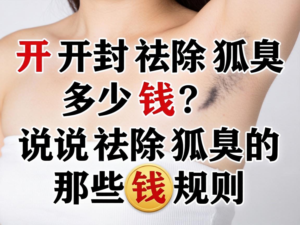 开封祛除狐臭多少钱？说说祛除狐臭的那些钱规则