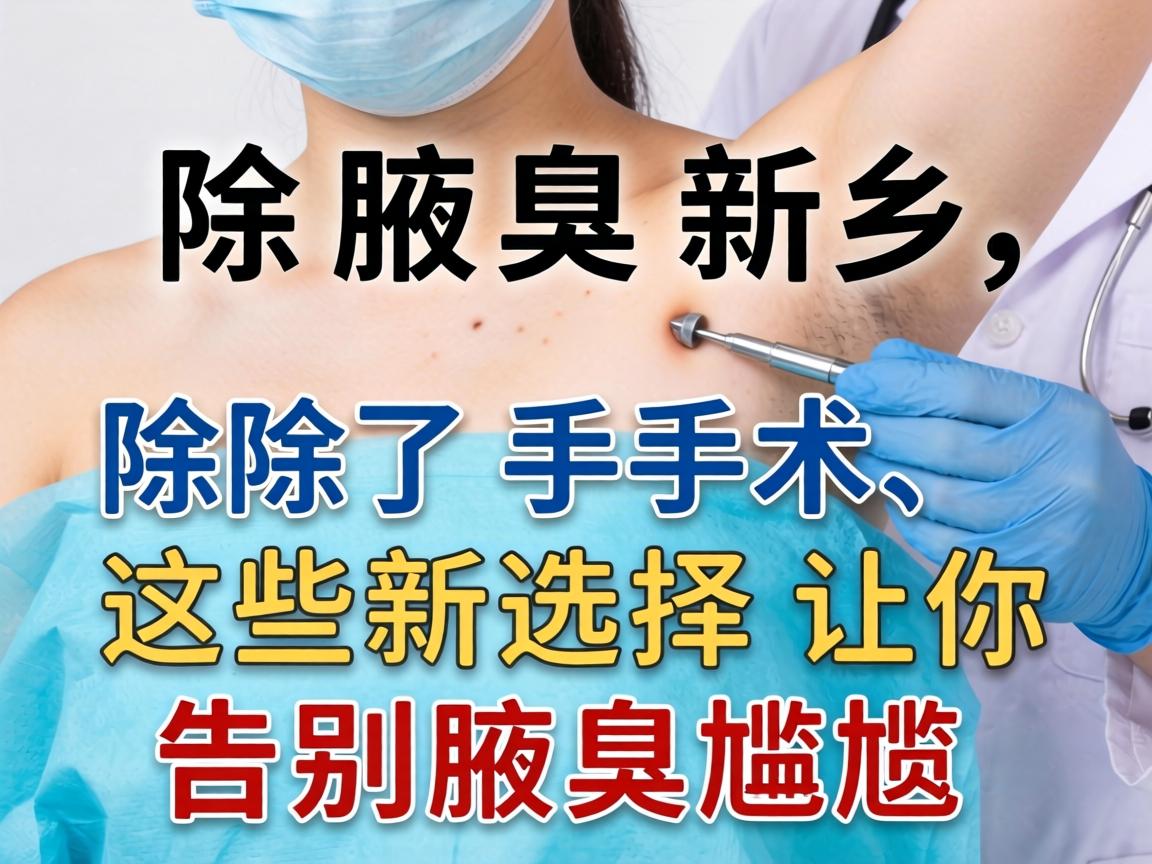 除腋臭新乡，除了手术，这些新选择让你告别腋臭尴尬