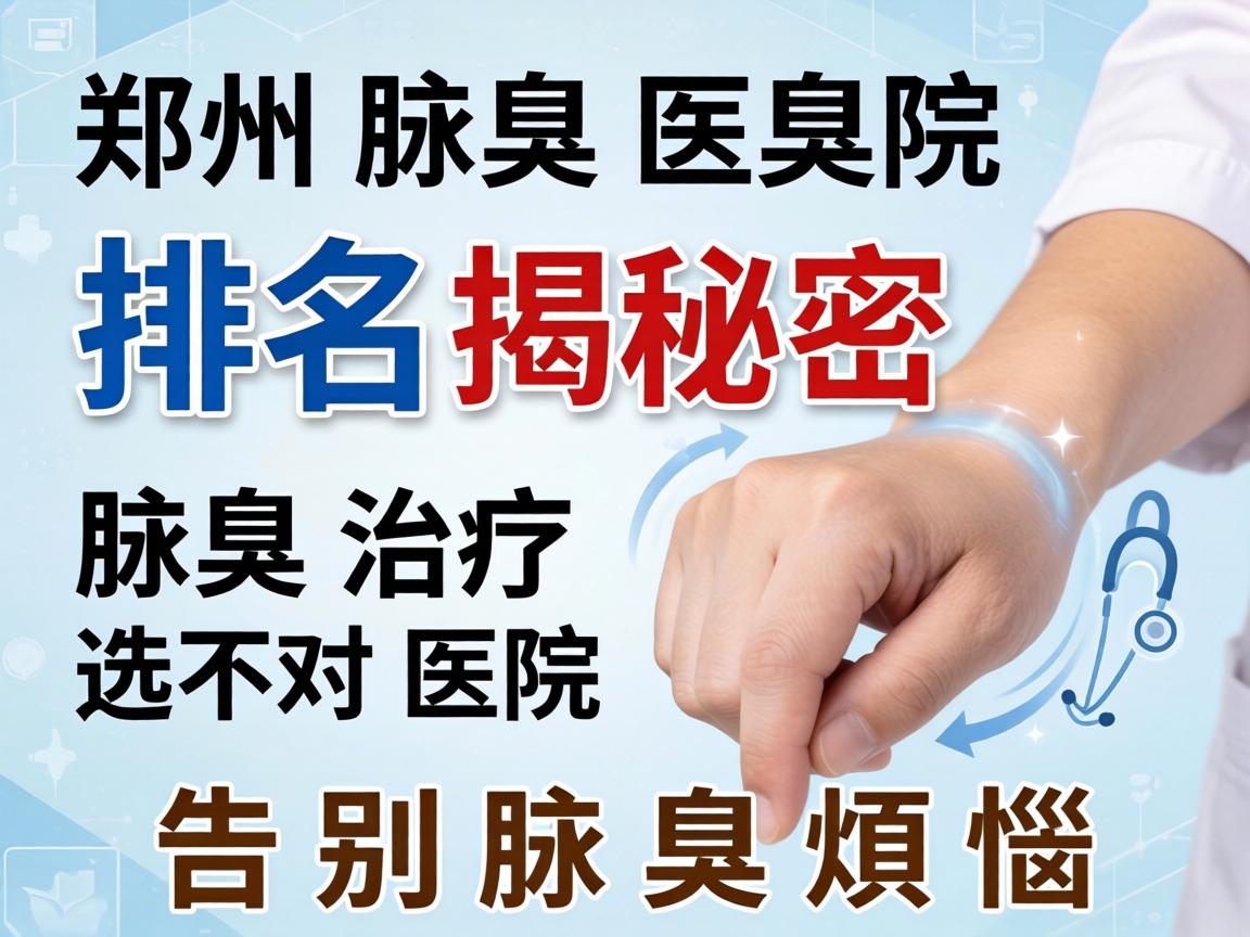 郑州腋臭医院排名揭秘，腋臭治疗选对医院，告别腋臭烦恼