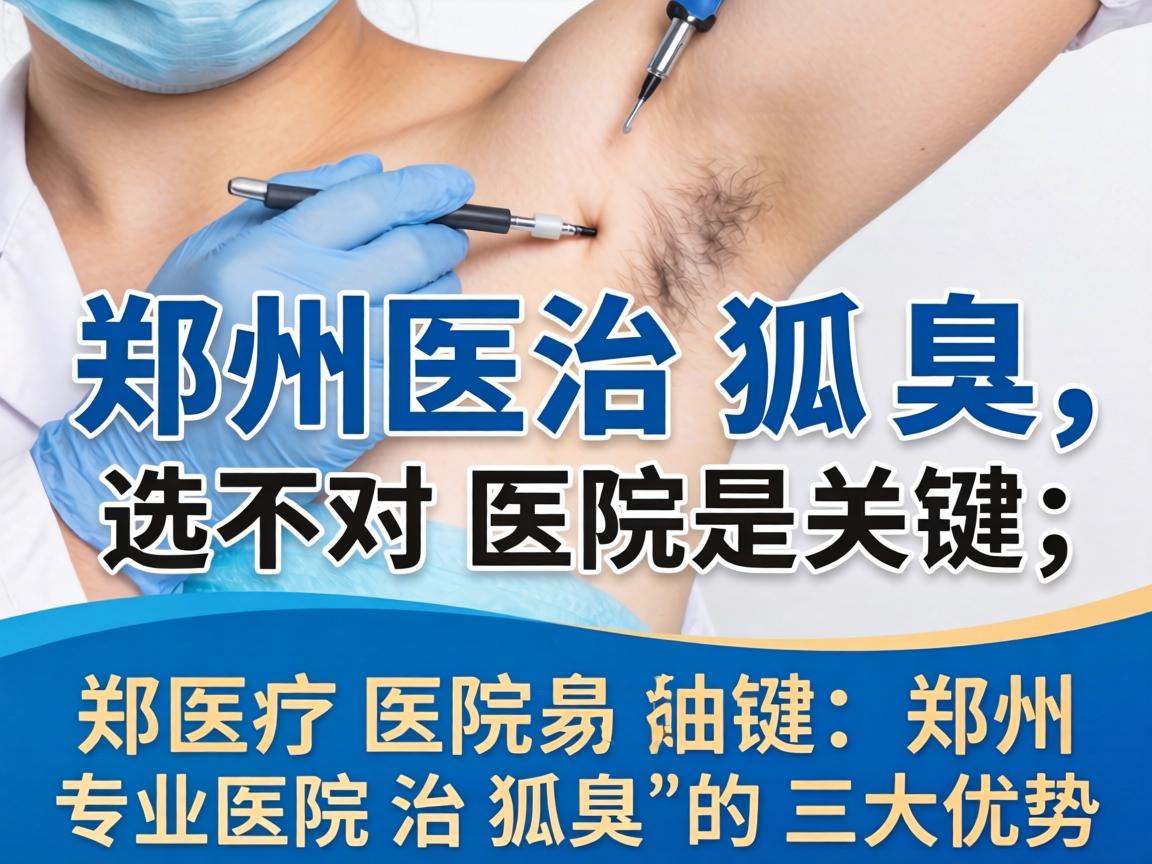 郑州治狐臭，选对医院是关键，郑州专业医院治狐臭的三大优势