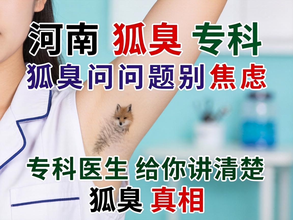 河南狐臭专科，狐臭问题别焦虑，专科医生给你讲清楚狐臭真相