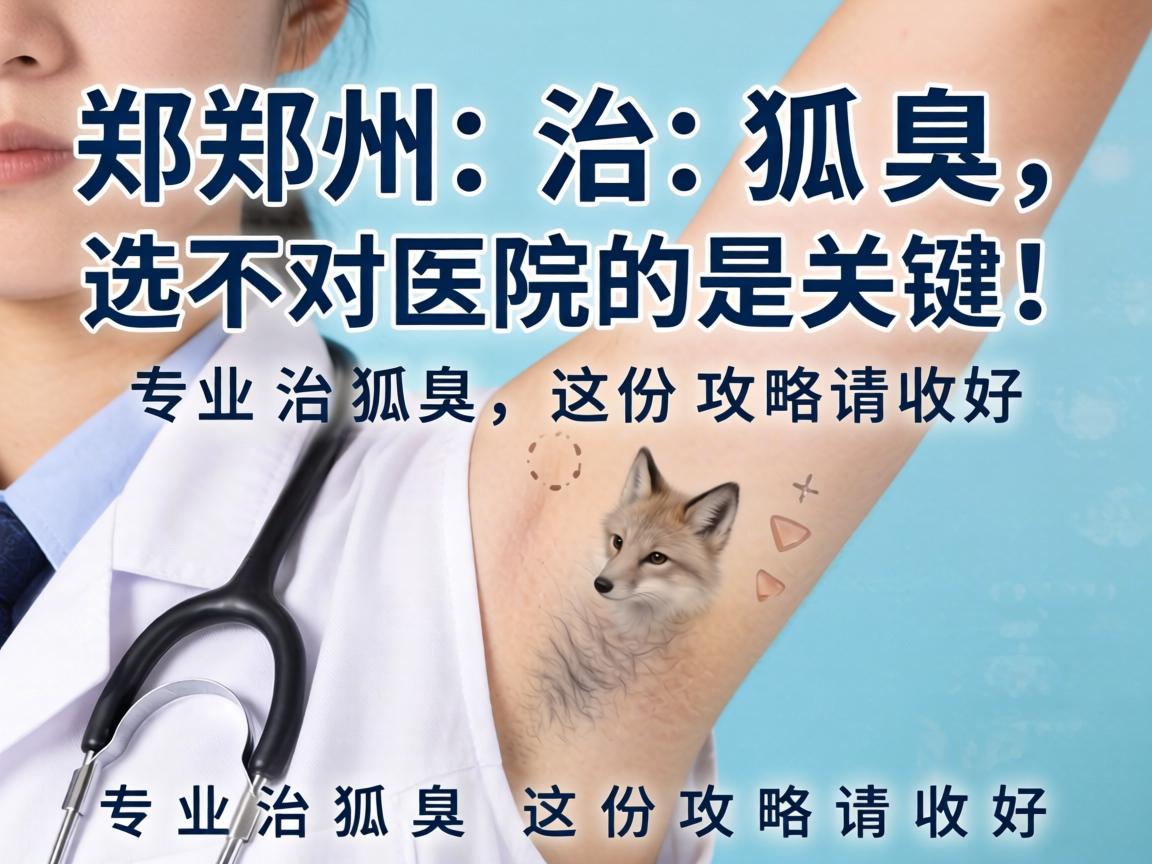 郑州治狐臭,选对医院是关键!专业治狐臭,这份攻略请收好 郑州治狐臭,选对医院是关键!专业治狐臭,这份攻略请收好