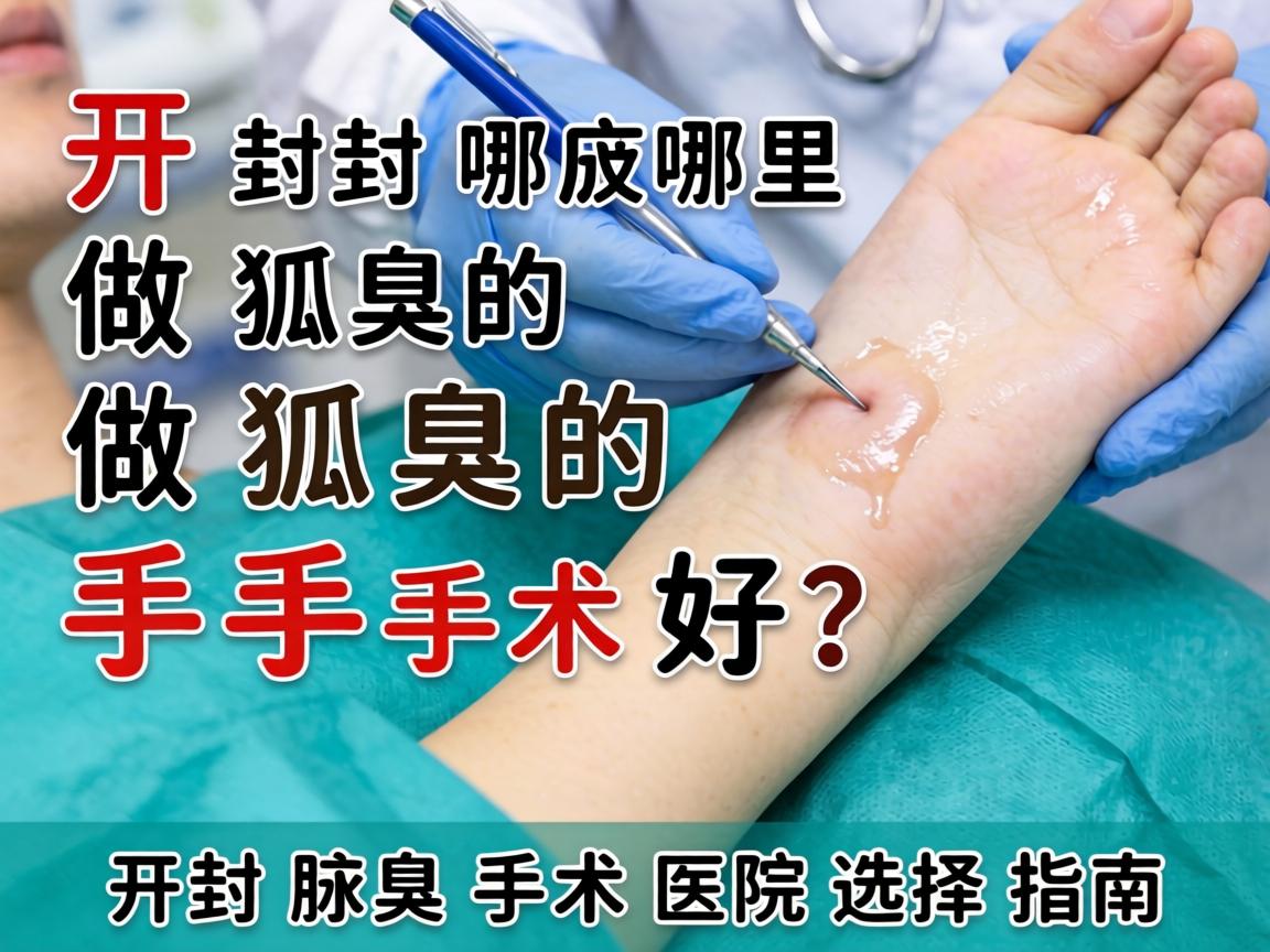 开封哪里做狐臭的手术好?开封腋臭手术医院选择指南 开封哪里做狐臭的手术好?开封腋臭手术医院选择指南
