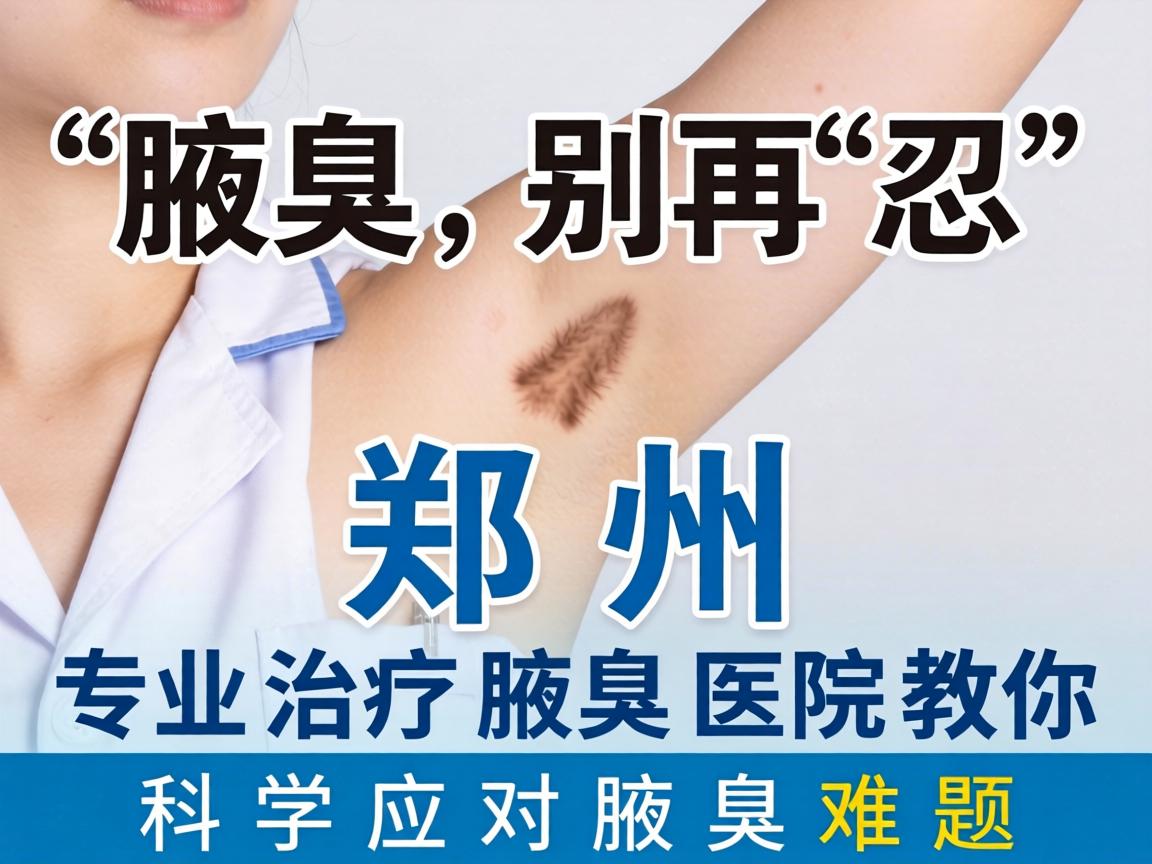 腋臭别再忍，郑州专业治疗腋臭医院教你科学应对腋臭难题