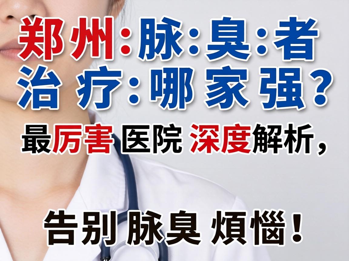 郑州腋臭治疗哪家强？最厉害医院深度解析，告别腋臭烦恼！