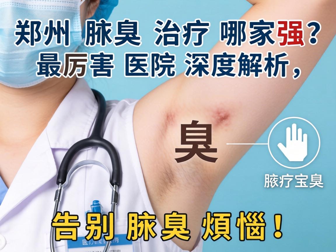 郑州腋臭治疗哪家强？最厉害医院深度解析，告别腋臭烦恼！
