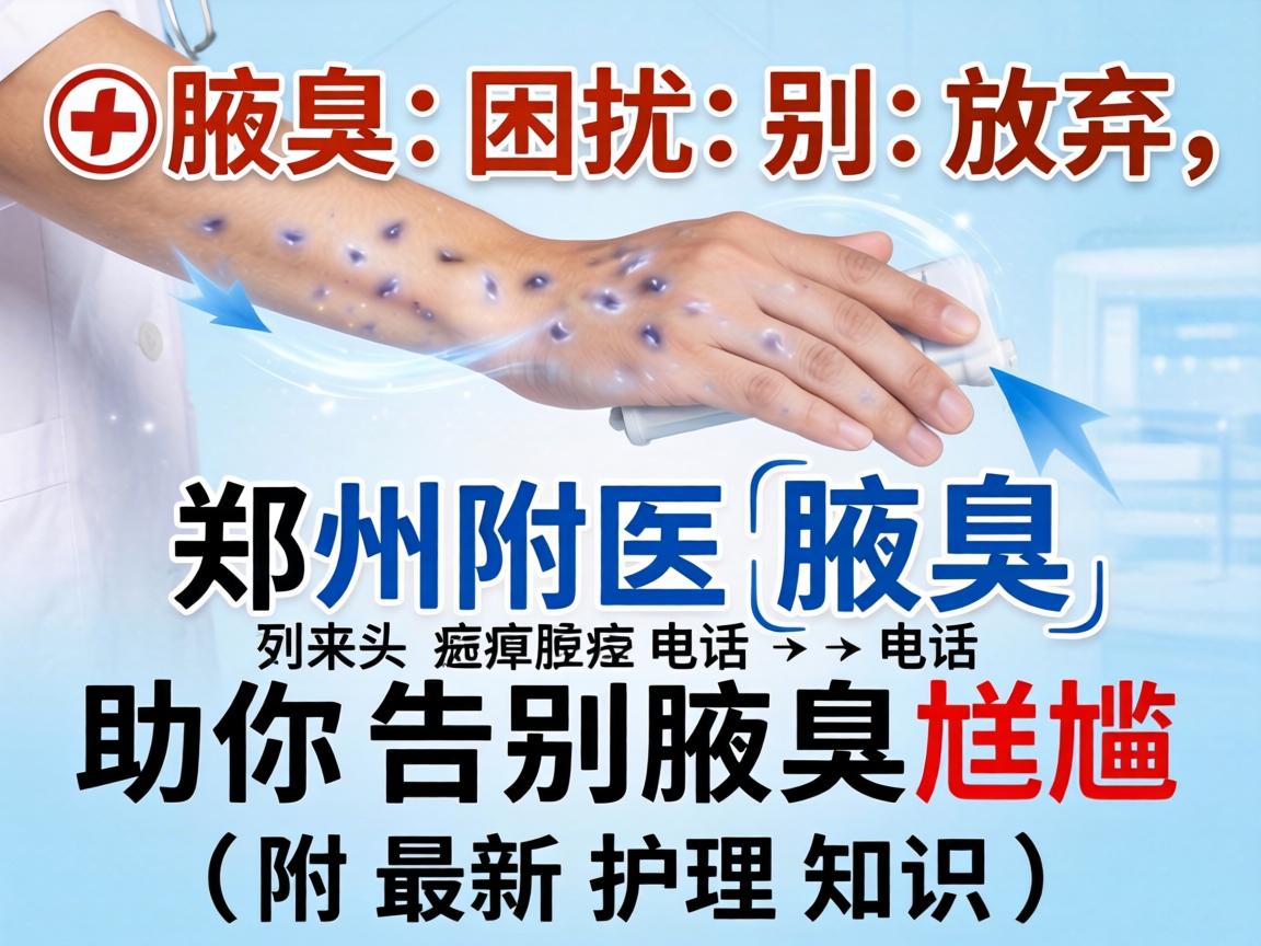腋臭困扰别放弃,郑州附医腋臭电话助你告别腋臭尴尬(附最新护理知识) 腋臭困扰别放弃,郑州附医腋臭电话助你告别腋臭尴尬(附最新护理知识)