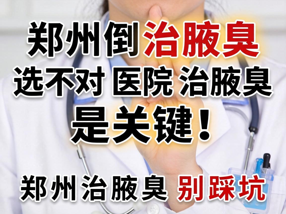 郑州治腋臭，选对医院治腋臭是关键！郑州治腋臭别踩坑