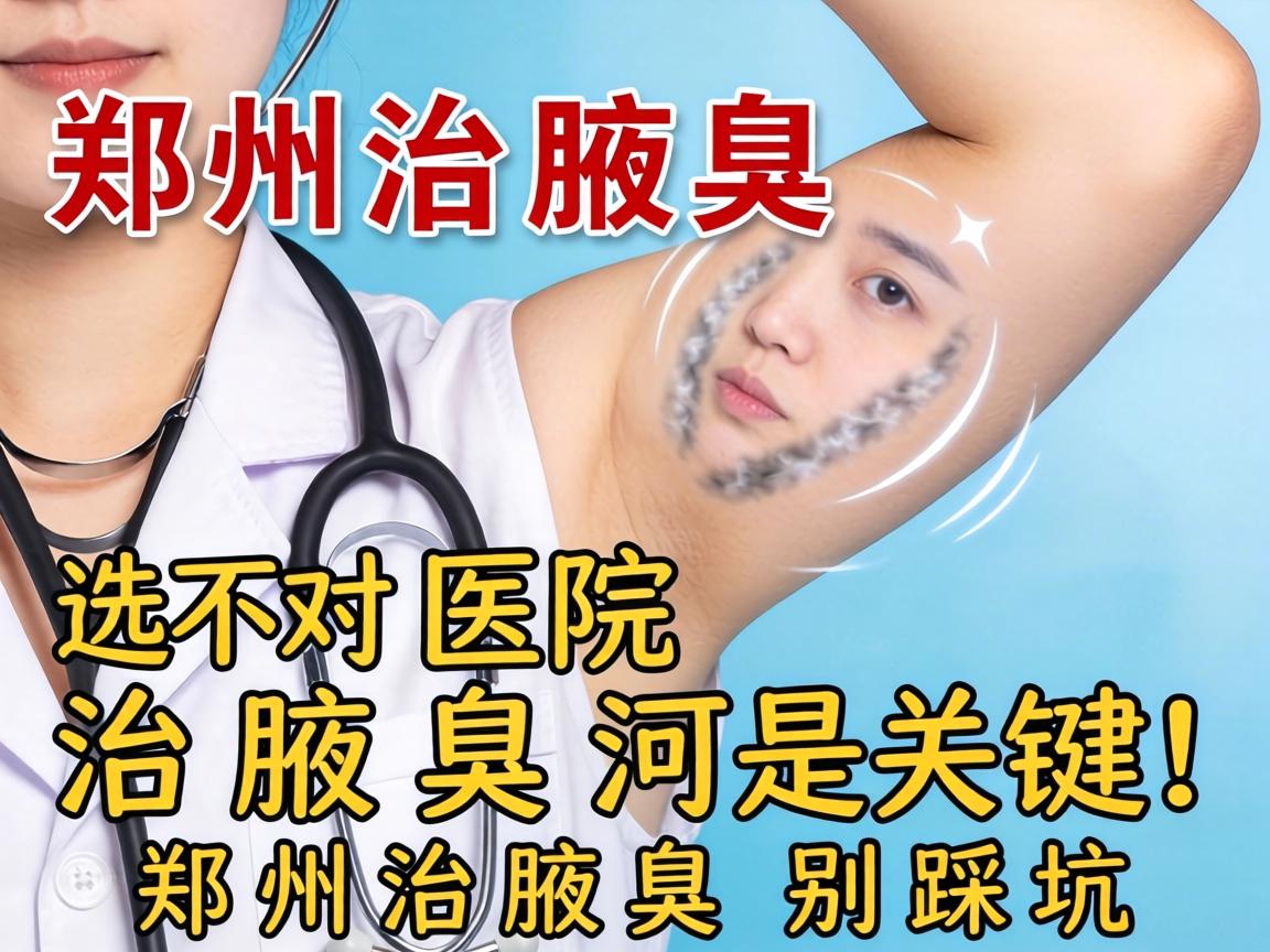 郑州治腋臭，选对医院治腋臭是关键！郑州治腋臭别踩坑