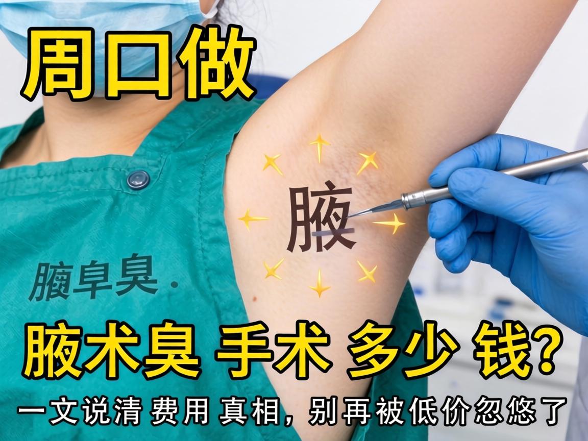 周口做腋臭手术多少钱？一文说清费用真相，别再被低价忽悠了