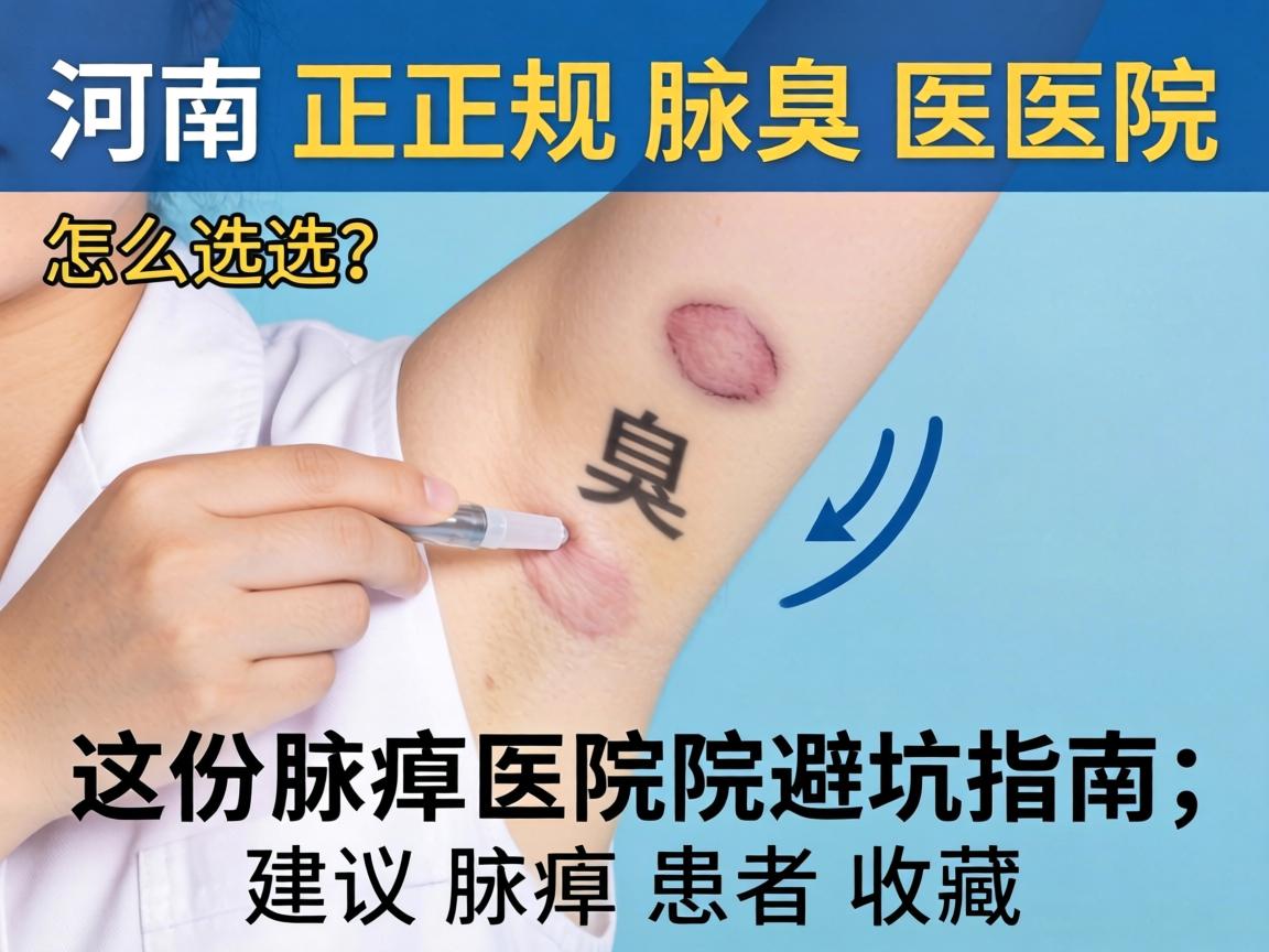河南正规腋臭医院怎么选?这份腋臭医院避坑指南,建议腋臭患者收藏 河南正规腋臭医院怎么选?这份腋臭医院避坑指南,建议腋臭患者收藏
