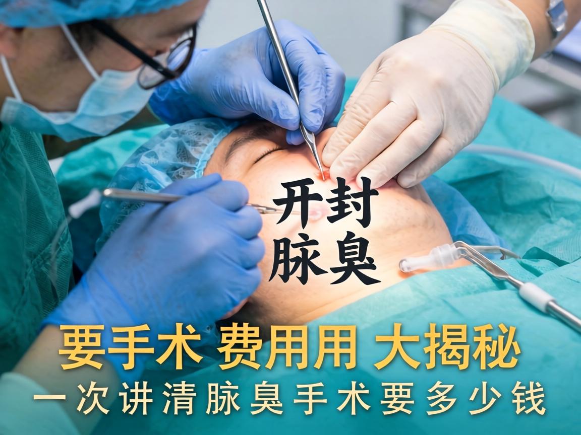 开封腋臭手术费用大揭秘，一次讲清腋臭手术要多少钱