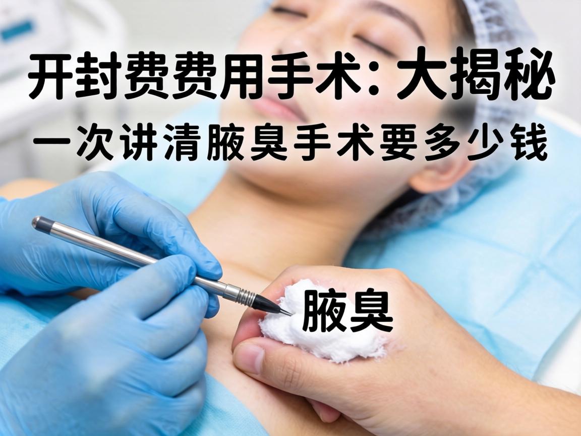 开封腋臭手术费用大揭秘，一次讲清腋臭手术要多少钱