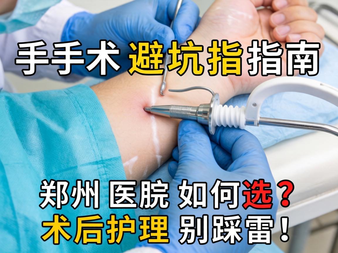 腋臭手术避坑指南，郑州医院如何选？术后护理别踩雷！