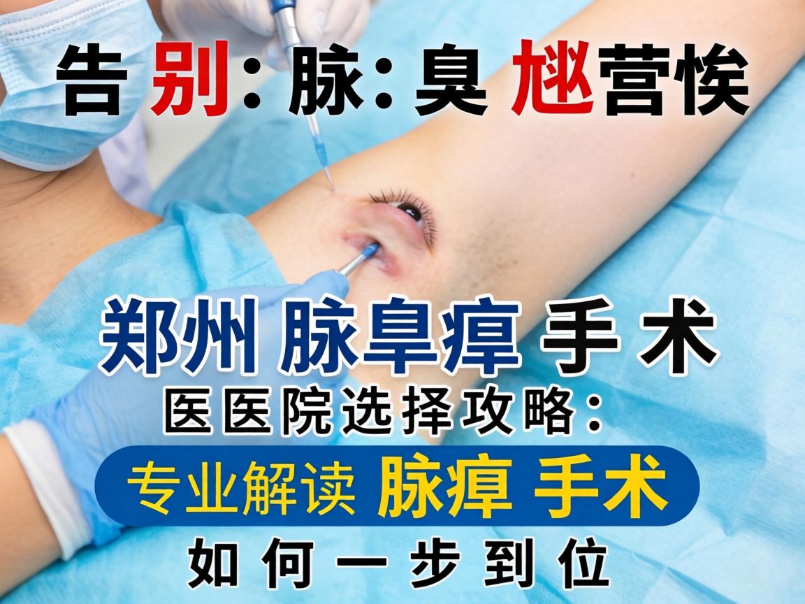 告别腋臭尴尬，郑州腋臭手术医院选择攻略，专业解读腋臭手术如何一步到位