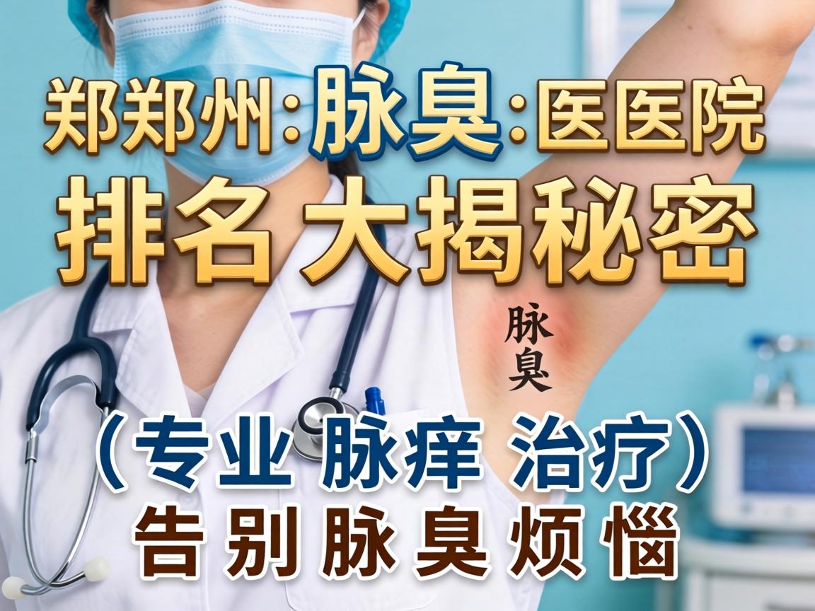 郑州腋臭医院排名大揭秘，专业腋臭治疗，告别腋臭烦恼