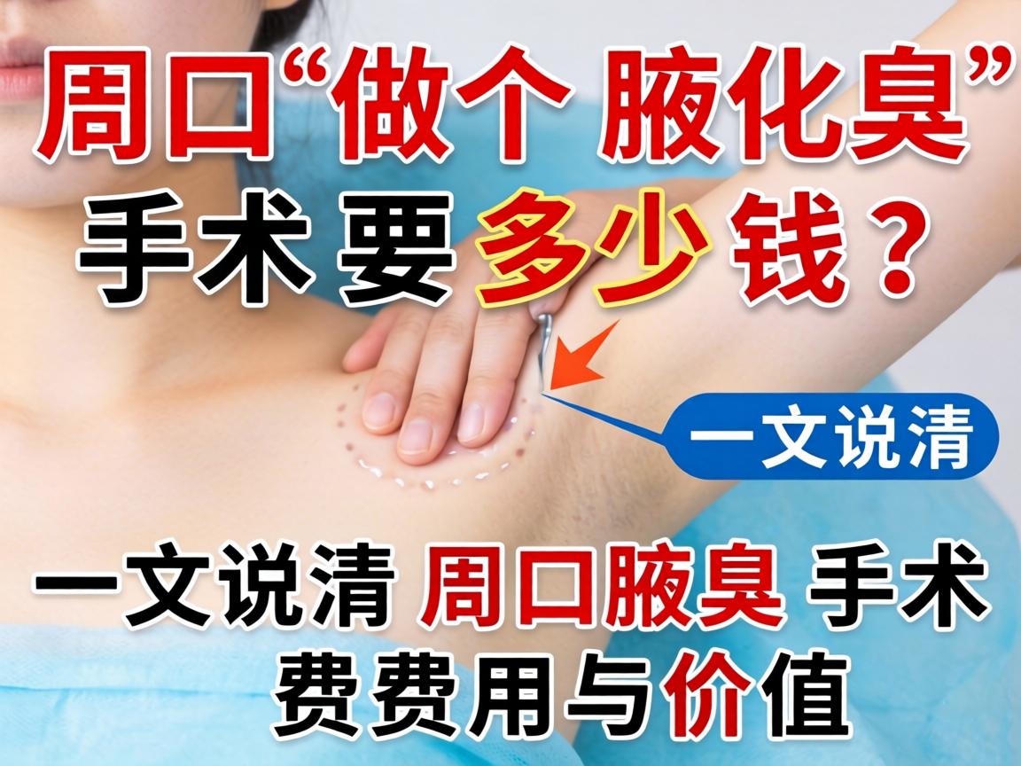 周口做个腋臭手术要多少钱？一文说清周口腋臭手术费用与价值