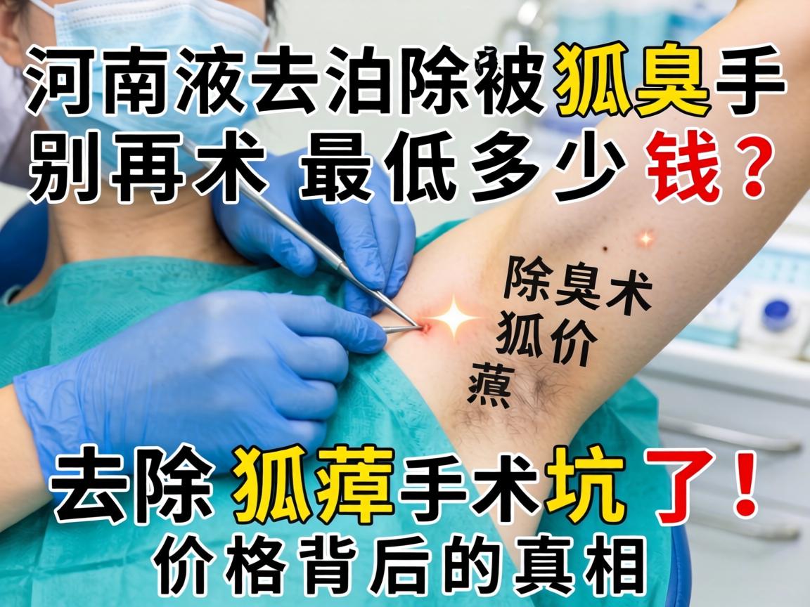 河南去除狐臭手术最低多少钱?别再被低价坑了!去除狐臭手术价格背后的真相 河南去除狐臭手术最低多少钱?别再被低价坑了!去除狐臭手术价格背后的真相
