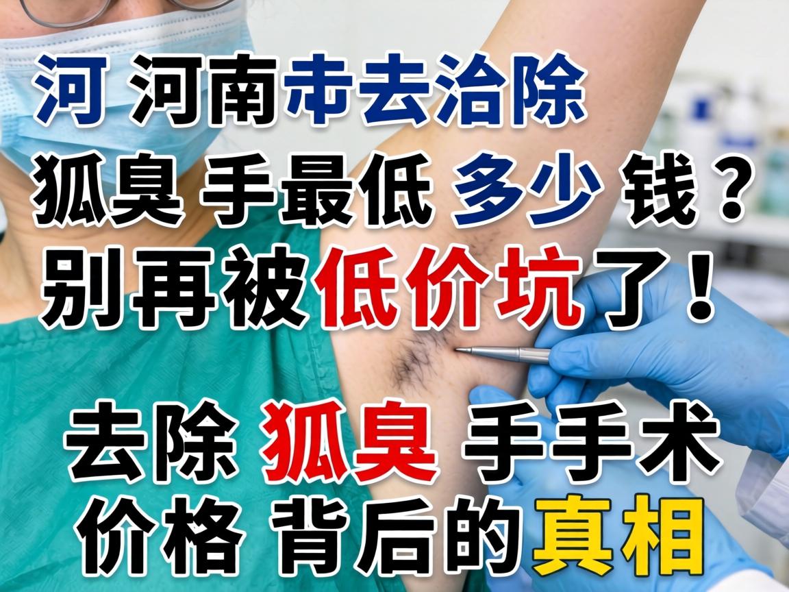 河南去除狐臭手术最低多少钱?别再被低价坑了!去除狐臭手术价格背后的真相 河南去除狐臭手术最低多少钱?别再被低价坑了!去除狐臭手术价格背后的真相