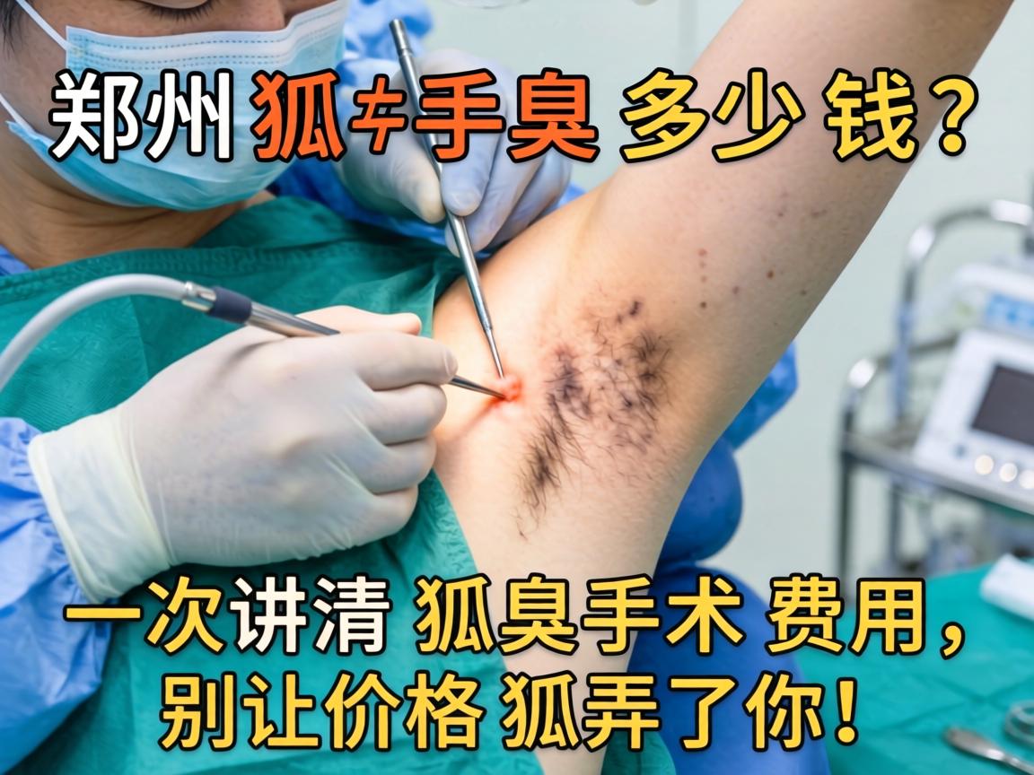 郑州狐臭手术多少钱？一次讲清狐臭手术费用，别让价格狐弄了你！