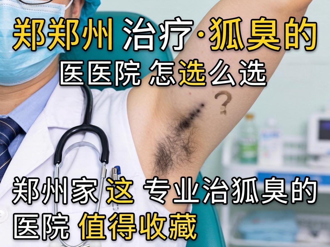 郑州治疗狐臭的医院怎么选？这几家郑州专业治狐臭的医院值得收藏