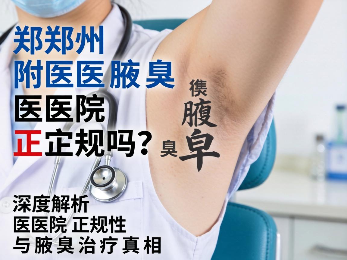 郑州附医腋臭医院正规吗？深度解析医院正规性与腋臭治疗真相